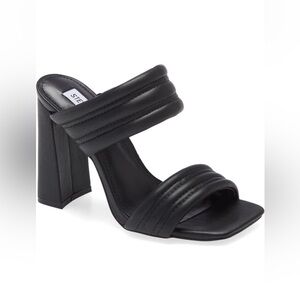 Black Wedge Sandal Steve Madden Size 7.5